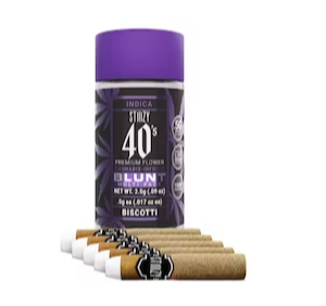 2.5g Biscotti Infused 40’s Mini Blunts (.5g – 5 pack) – STIIIZY